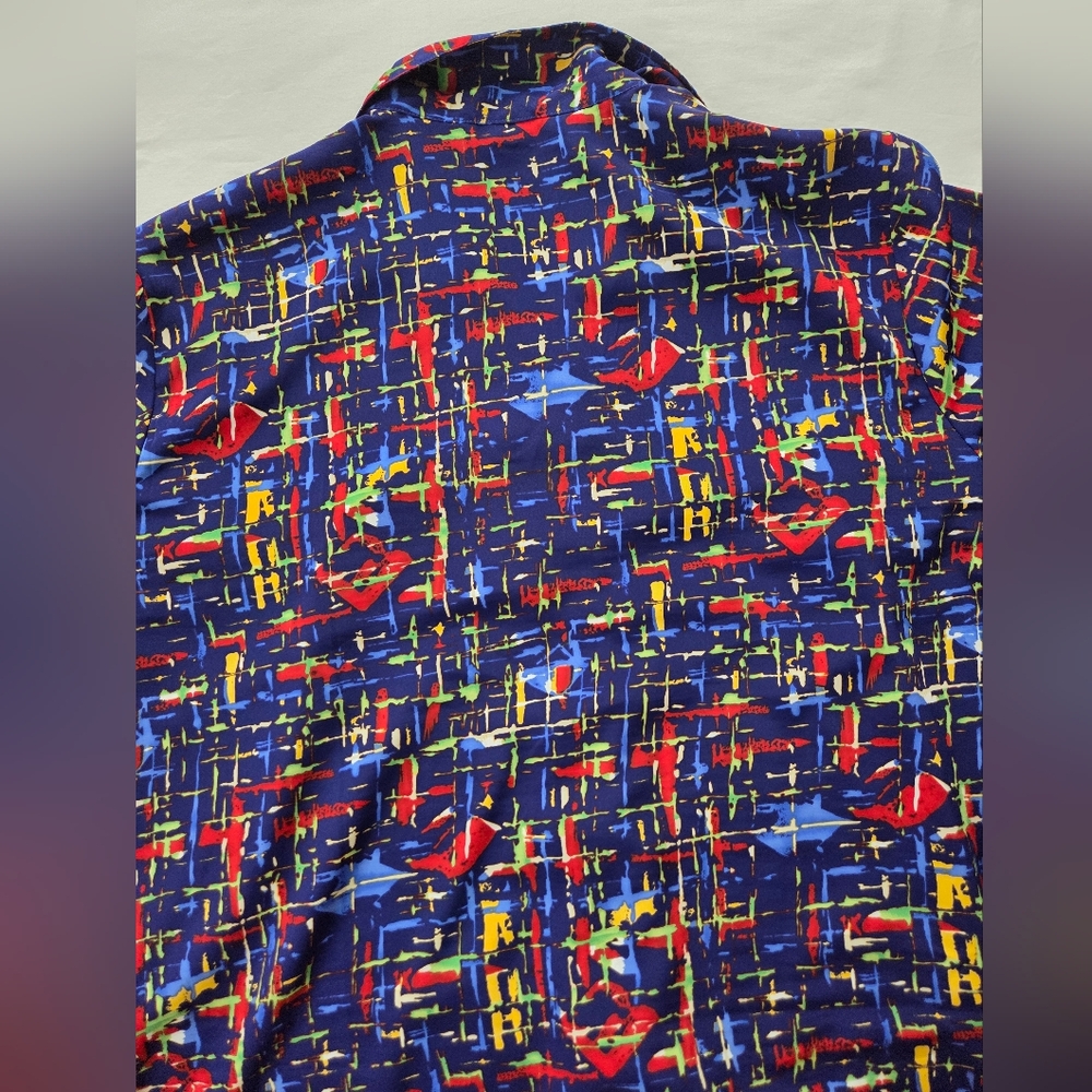 Notations Multicolor Abstract Blouse - Picture 6 of 6